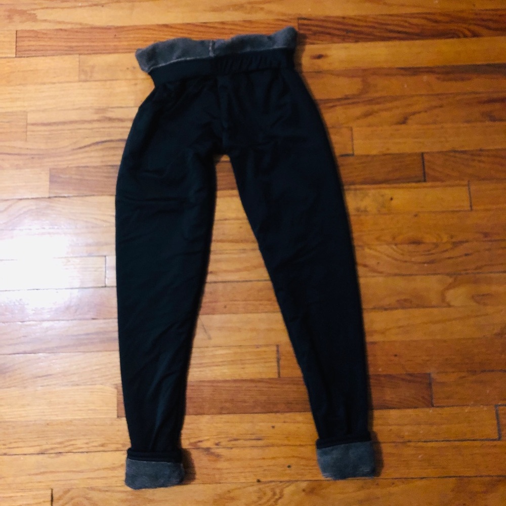 Black Insulated warm leggings